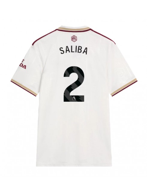 Arsenal William Saliba #2 Ausweichtrikot 2025-26 Kurzarm Arsenal William Saliba #2 Ausweichtrikot 2025-26 Kurzarm